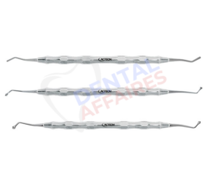 Instrument spatule/sculpteur curette/brunissoir de modelage double amalgame "Ladmore" (L.A.D.) n°2, 21, 22 - Acteon