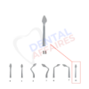 Lame amovible n°11 syndesmotome "Dr Bernard" (235.11) - Acteon